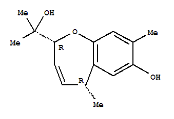 Molecular Structure of 161730-07-0 (1-Benzoxepin-2-methanol,2,5-dihydro-7-hydroxy-a,a,5,8-tetramethyl-, (2R,5R)-)