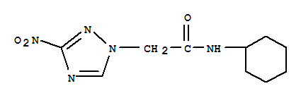 Molecular Structure of 161996-34-5 (1H-1,2,4-Triazole-1-acetamide,N-cyclohexyl-3-nitro-)