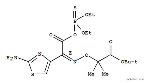 Molecular Structure of 162208-28-8 (Diethyl thiophosphoryl-(Z)-2-(2-aminothiazol-4-yl)-2-(tert-butoxycarbonyl)isopropoxyiminoacetate)
