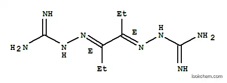 Molecular Structure of 163800-16-6 (Hydrazinecarboximidamide,2,2'-(1,2-diethyl-1,2-ethanediylidene)bis-, (E,E)- (9CI))