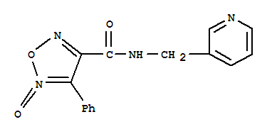 Molecular Structure of 163860-14-8 (1,2,5-Oxadiazole-3-carboxamide,4-phenyl-N-(3-pyridinylmethyl)-, 5-oxide)