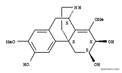 Molecular Structure of 164176-42-5 (Morphinan-3,6,7-triol,8,14-didehydro-2,8-dimethoxy-, (6b,7b,9a,13a)- (9CI))