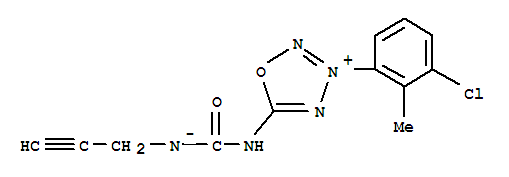 164301-49-9,1,2,3,4-Oxatriazolium,3-(3-chloro-2-methylphenyl)-5-[[(2-propynylamino)carbonyl]amino]-, inner salt,GEA 5624