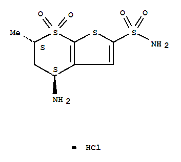 Dorzolamide Related Compound D (15 mg) ((4S,6S)-4-Amino-6-methyl-5,6-dihydro-4H-thieno[2,3-b]thiopyran-2-sulfonamide 7,7-dioxide hydrochloride)