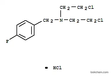 Molecular Structure of 1645-07-4 (2-chloro-N-(2-chloroethyl)-N-(4-fluorobenzyl)ethanamine)