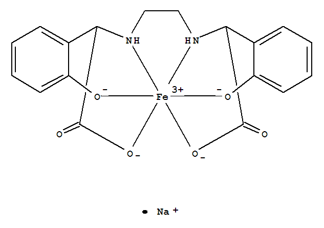 Ferrate(1-), [[a,a'-[1,2-ethanediyldi(imino-kN)]bis[2-(hydroxy-kO)benzeneacetato-kO]](4-)]-, sodium (1:1)(16455-61-1)