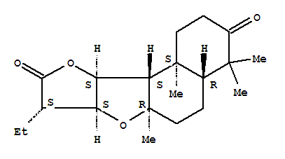 Molecular Structure of 165134-01-0 (Furo[3,2-b]naphtho[1,2-d]furan-3,9(2H,8H)-dione,8-ethyldecahydro-4,4,6a,10c-tetramethyl-, (4aR,6aR,7aS,8S,10aS,10bS,10cS)-)