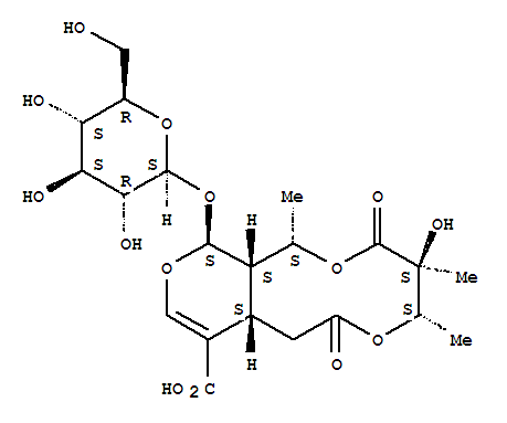 165198-90-3,1H,3H,7H-Pyrano[3,4-g][1,5]dioxecin-9-carboxylicacid, 12-(b-D-glucopyranosyloxy)-4,5,8,8a,12,12a-hexahydro-4-hydroxy-1,4,5-trimethyl-3,7-dioxo-,(1S,4S,5S,8aS,12S,12aS)-,1H,3H,7H-Pyrano[3,4-g][1,5]dioxecin-9-carboxylicacid, 12-(b-D-glucopyranosyloxy)-4,5,8,8a,12,12a-hexahydro-4-hydroxy-1,4,5-trimethyl-3,7-dioxo-,[1S-(1R*,4R*,5R*,8aR*,12R*,12aR*)]-; Gonocaryoside B