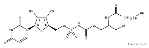 Molecular Structure of 165307-53-9 (Uridine,5'-[[[2-[(1-oxodecyl)amino]-3-phenylpropoxy]carbonyl]sulfamate] (9CI))