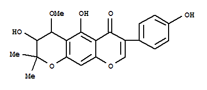 Molecular Structure of 166197-32-6 (2H,6H-Benzo[1,2-b:5,4-b']dipyran-6-one,3,4-dihydro-3,5-dihydroxy-7-(4-hydroxyphenyl)-4-methoxy-2,2-dimethyl- (9CI))