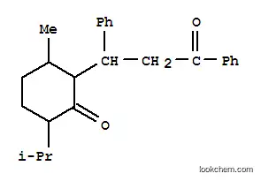 Molecular Structure of 16643-43-9 (3-methyl-2-(3-oxo-1,3-diphenylpropyl)-6-(propan-2-yl)cyclohexanone)
