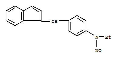 Benzenamine,N-ethyl-4-(1H-inden-1-ylidenemethyl)-N-nitroso- cas  16699-37-9
