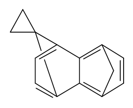 Molecular Structure of 167-13-5 (Spiro[cyclopropane-1,9'-[1,4:5,8]dimethanonaphthalene](8CI,9CI))