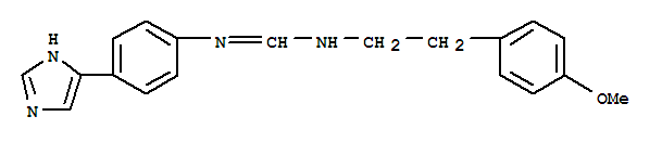 Molecular Structure of 167289-61-4 (Methanimidamide,N-[4-(1H-imidazol-5-yl)phenyl]-N'-[2-(4-methoxyphenyl)ethyl]-)