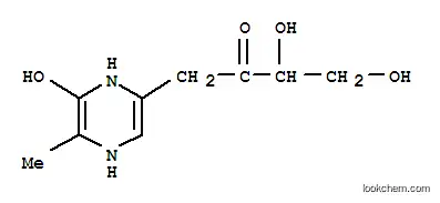 Molecular Structure of 16745-06-5 (3,4-dihydroxy-1-(6-hydroxy-5-methyl-1,4-dihydropyrazin-2-yl)butan-2-one)