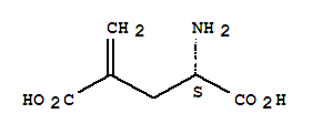 Molecular Structure of 16804-57-2 (L-Glutamic acid,4-methylene-)
