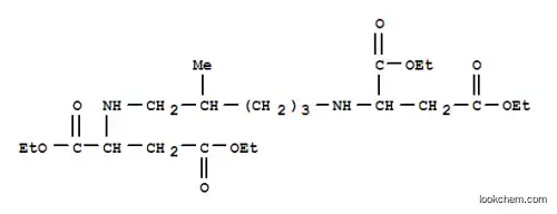 Molecular Structure of 168253-59-6 (diethyl 2-[[5-[(3-ethoxy-1-ethoxycarbonyl-3-oxo-propyl)amino]-4-methyl-pentyl]amino]butanedioate)