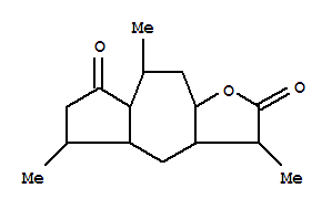 Molecular Structure of 16836-60-5 (Azuleno[6,5-b]furan-2,7-dione,decahydro-3,5,8-trimethyl- (9CI))