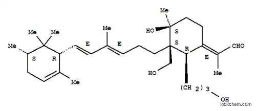 Propanal,2-[(2R,3S,4S)-4-hydroxy-3-(hydroxymethyl)-2-(3-hydroxypropyl)-4-methyl-3-[(3E,5E)-4-methyl-6-[(1R,5S)-2,5,6,6-tetramethyl-2-cyclohexen-1-yl]-3,5-hexadien-1-yl]cyclohexylidene]-,(2E)-