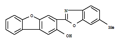 Molecular Structure of 168405-16-1 (2-Dibenzofuranol,3-(6-methyl-2-benzoxazolyl)-)