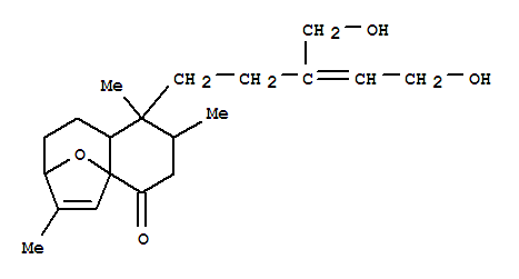 Molecular Structure of 168434-03-5 (4a,7-Epoxy-4aH-benzocyclohepten-4(1H)-one,2,3,7,8,9,9a-hexahydro-1-[(3Z)-5-hydroxy-3-(hydroxymethyl)-3-pentenyl]-1,2,6-trimethyl-,(1S,2R,4aS,7S,9aR)- (9CI))