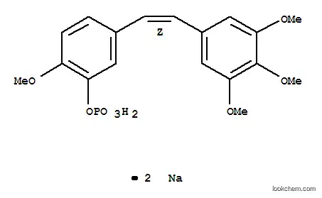 Molecular Structure of 168555-66-6 (Combretastatin A4 disodium phosphate)