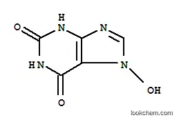 Molecular Structure of 16870-90-9 (3,7-Dihydro-7-hydroxy-1H-purine-2,6-dione)