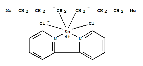 Molecular Structure of 16903-14-3 (Tin,(2,2'-bipyridine-N,N')dibutyldichloro- (9CI))