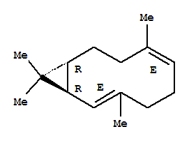 Molecular Structure of 169276-07-7 (Bicyclo[8.1.0]undeca-2,6-diene,3,7,11,11-tetramethyl-, (1R,2E,6E,10R)-)