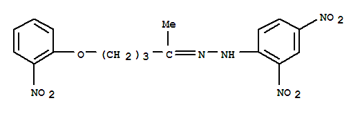 2-Pentanone,5-(2-nitrophenoxy)-, 2-(2,4-dinitrophenyl)hydrazone cas  16956-70-0