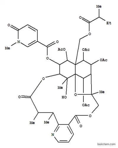 Molecular Structure of 169626-41-9 (3-Pyridinecarboxylicacid, 1,6-dihydro-1-methyl-6-oxo-,(8R,9S,10R,11S,12R,13R,14R,15S,18S,19S,20S,21S,22R)-10,13,21,22-tetrakis(acetyloxy)-5,7,8,9,10,12,13,14,15,17,18,19-dodecahydro-20-hydroxy-8,18,19,20-tetramethyl-12-[(2-methyl-1-oxobutoxy)methyl]-5,17-dioxo-8,11-epoxy-9,12-ethano-11,15-methano-11H-[1,8]dioxacycloheptadecino[4,3-b]pyridin-14-ylester (9CI))