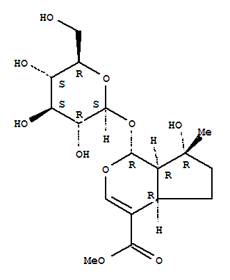 Molecular Structure of 170720-17-9 (Cyclopenta[c]pyran-4-carboxylicacid, 1-(b-D-glucopyranosyloxy)-1,4a,5,6,7,7a-hexahydro-7-hydroxy-7-methyl-,methyl ester, (1R,4aR,7R,7aR)-)