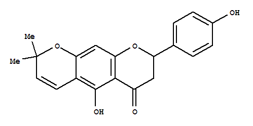 2H,6H-Benzo[1,2-b:5,4-b']dipyran-6-one,7,8-dihydro-5-hydroxy-8-(4-hydroxyphenyl)-2,2-dimethyl- (9CI)