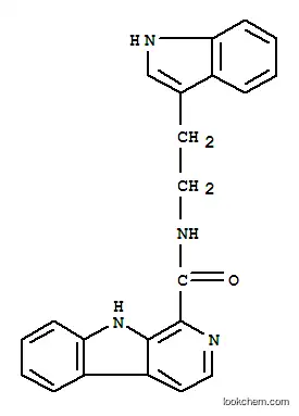 Molecular Structure of 171090-89-4 (9H-Pyrido[3,4-b]indole-1-carboxamide,N-[2-(1H-indol-3-yl)ethyl]-)
