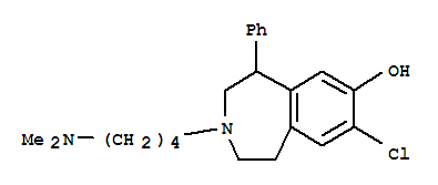 171285-42-0,1H-3-Benzazepin-7-ol,8-chloro-3-[4-(dimethylamino)butyl]-2,3,4,5-tetrahydro-5-phenyl-,JHS 136