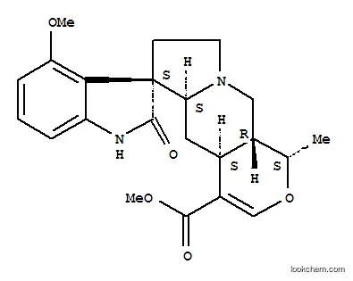 Molecular Structure of 17138-12-4 (Spiro[3H-indole-3,6'(4'aH)-[1H]pyrano[3,4-f]indolizine]-4'-carboxylicacid, 1,2,5',5'a,7',8',10',10'a-octahydro-4-methoxy-1'-methyl-2-oxo-, methylester, (1'S,3S,4'aS,5'aS,10'aR)-)