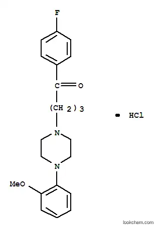 Molecular Structure of 17160-71-3 (1-[4-(4-fluorophenyl)-4-oxobutyl]-4-(2-methoxyphenyl)piperazin-1-ium chloride)