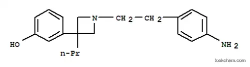 Molecular Structure of 17191-58-1 (1-(4-Aminophenethyl)-3-propyl-3-(3-hydroxyphenyl)azetidine)