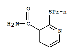 Molecular Structure of 175135-26-9 (3-Pyridinecarboxamide,2-(propylthio)-)