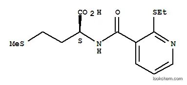 Molecular Structure of 175201-66-8 (2-(([2-(ETHYLTHIO)-3-PYRIDYL]CARBONYL)AMINO)-4-(METHYLTHIO)BUTANOIC ACID)