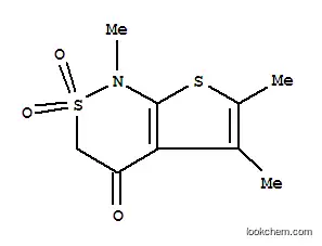 Molecular Structure of 175202-79-6 (1,5,6-TRIMETHYL-1,2,3,4-TETRAHYDRO-2LAMBDA6-THIENO[2,3-C][1,2]THIAZINE-2,2,4-TRIONE)