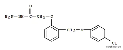 Molecular Structure of 175202-85-4 (2-(2-[[(4-CHLOROPHENYL)THIO]METHYL]PHENOXY)ETHANOHYDRAZIDE)