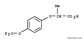 Molecular Structure of 175204-35-0 (DL-2-[4-(TRIFLUOROMETHOXY)PHENOXY]PROPIONIC ACID)