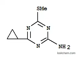 Molecular Structure of 175204-57-6 (4-Cyclopropyl-6-(methylthio)-1,3,5-triazin-2-amine)