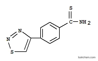 Molecular Structure of 175205-52-4 (4-(1,2,3-THIADIAZOL-4-YL)BENZENE-1-CARBOTHIOAMIDE)