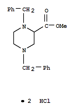 2-PIPERAZINECARBOXYLIC ACID,1,4-BISBENZYL-METHYL ESTER,2HCL