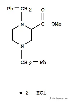Molecular Structure of 17532-21-7 (2-PIPERAZINECARBOXYLIC ACID, 1,4-BIS(PHENYLMETHYL)-METHYL ESTER,DIHYDROCHLORIDE)
