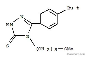 Molecular Structure of 175334-68-6 (3-[4-(TERT-BUTYL)PHENYL]-4-(3-METHOXYPROPYL)-4,5-DIHYDRO-1H-1,2,4-TRIAZOLE-5-THIONE)