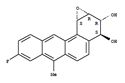 Benzo[6,7]phenanthro[3,4-b]oxirene-2,3-diol,8-fluoro-1a,2,3,11c-tetrahydro-6-methyl-, (1aa,2b,3a,11ca)- (9CI)