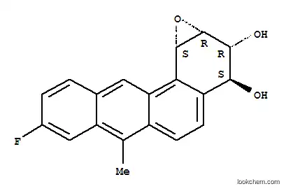 Molecular Structure of 175614-91-2 (Benzo[6,7]phenanthro[3,4-b]oxirene-2,3-diol,8-fluoro-1a,2,3,11c-tetrahydro-6-methyl-, (1aa,2b,3a,11ca)- (9CI))